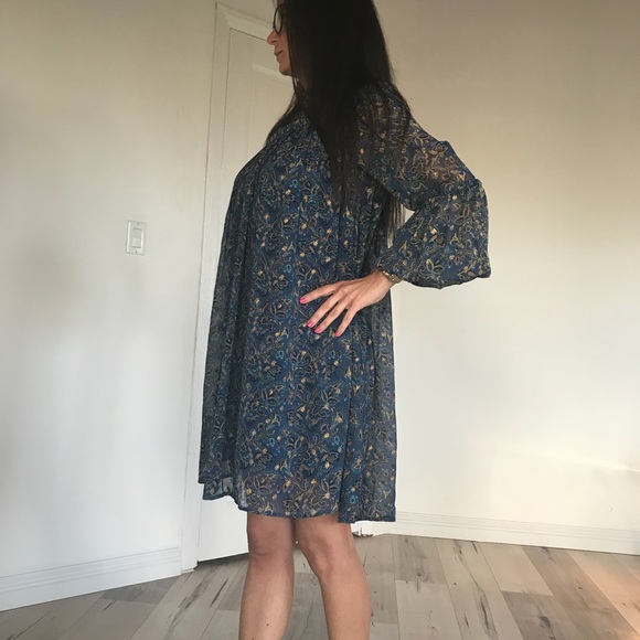 Dress blue floral - Picture 3 of 4